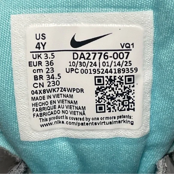 Nike Star Runner 3 Women's Gray/Aqua Sneakers Size 5.5 - Picture 4 of 16